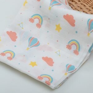 Bath towel muslin - Rainbow