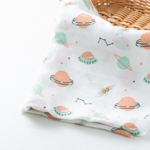 Bath towel muslin - Planet