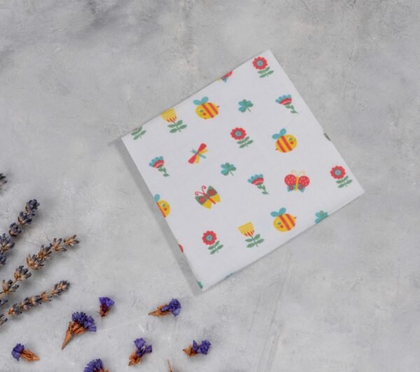 Muslin swaddles -  Bees 100cm X 100cm - Image 2