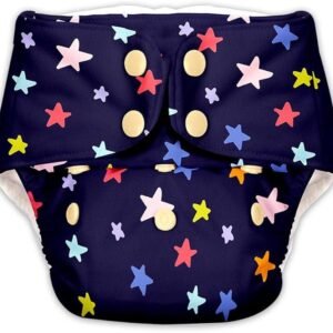 Reusable Diaper with 2 inserts - Star