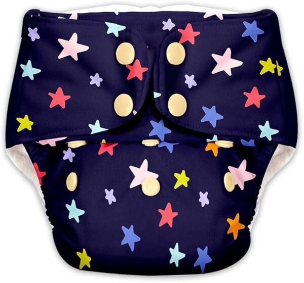 Reusable Diaper with 2 inserts - Star
