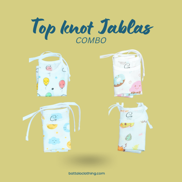 Jablas New born Combo - Top Knot