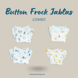Frock Jablas New born Combo - Button